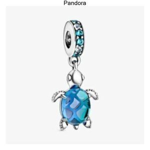 Pandora Murano Glass Sea Turtle Dangle Charm